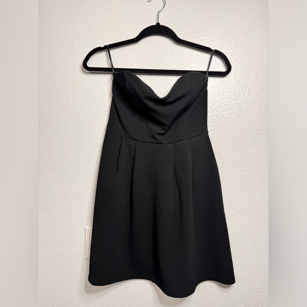Black strapless dress ♡
